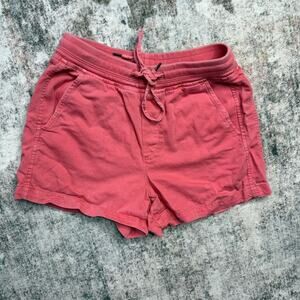 Gap Women's Xs Red Casual Drawstring Shorts khaki Pockets